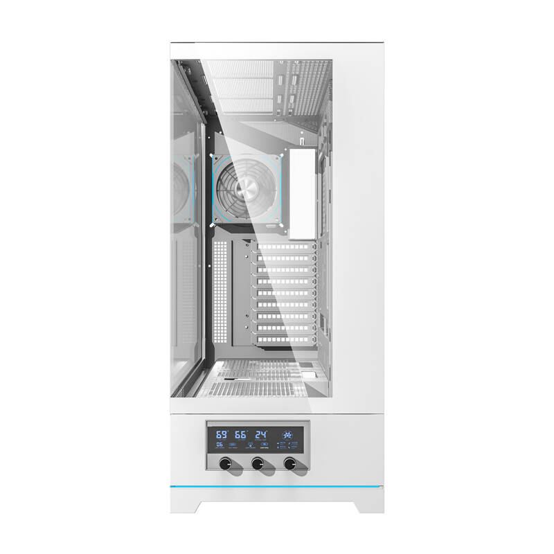 Darkflash DY451L PRO számítógépház + 1 ventilátor Fehér 