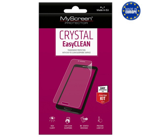 MYSCREEN CRYSTAL képernyővédő fólia (3H, NEM íves) ÁTLÁTSZÓ [Huawei Y8p]