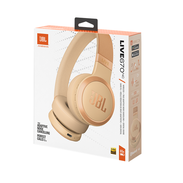 JBL Live 670NC Bluetooth Over-Ear Noise-Cancelling Headset