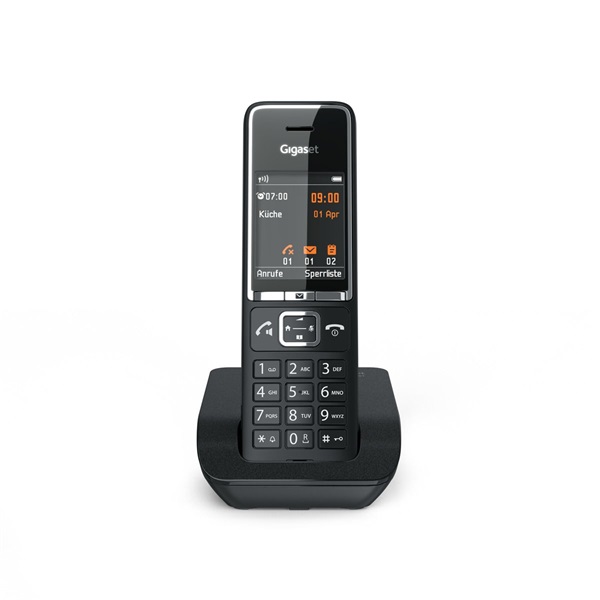 TELEFON készülék, DECT / hordozható Gigaset Comfort 550 FEKETE (S30852-H3001-S204) TELEFON készülék, DECT / hordozható Gigaset Comfort 550 FEKETE (S30852-H3001-S204)