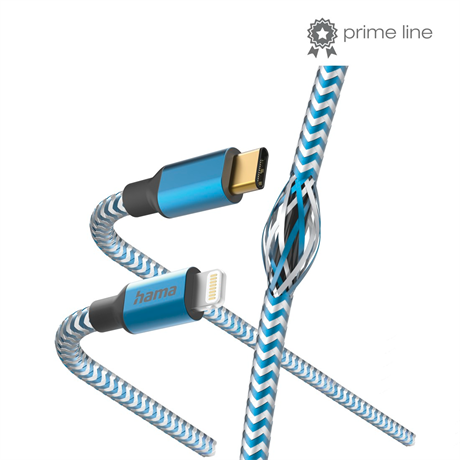 Hama 201561 ADATKÁBEL USB TYPE-C LIGHTNING "REFLECTIVE" 1,5M, KÉK Hama 201561 ADATKÁBEL USB TYPE-C LIGHTNING "REFLECTIVE" 1,5M, KÉK