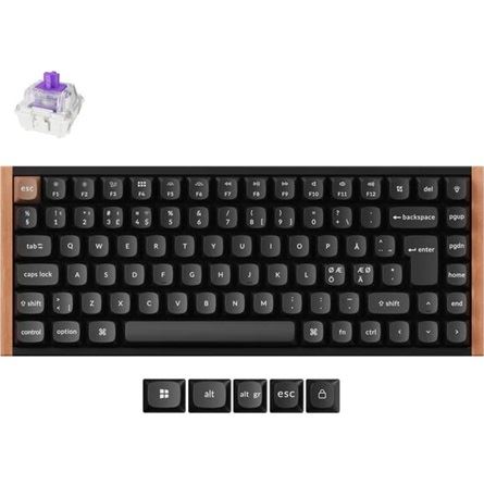 Keychron K2 HE Gateron double-rail magnetic vezeték nélküli billentyűzet fekete (K2H-F1Z-HU)