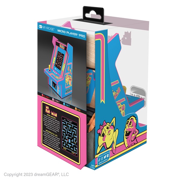 MY ARCADE DGUNL-7009 Ms.Pac-Man Micro Player Pro Portable Retro Arcade 6.75" Hordozható Játékkonzol MY ARCADE DGUNL-7009 Ms.Pac-Man Micro Player Pro Portable Retro Arcade 6.75" Hordozható Játékkonzol