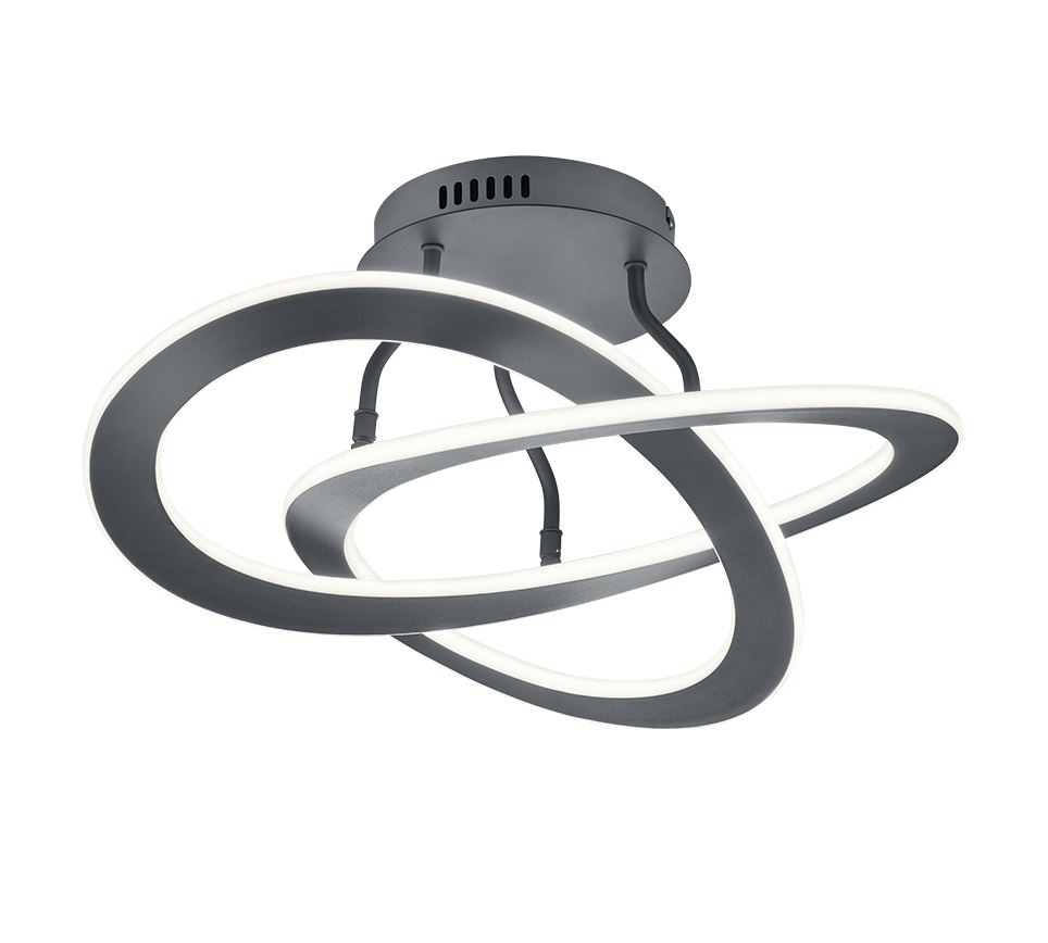 Trio 621710142 Oakland 40W 4400lm 3000K mennyezeti lámpatest antracit