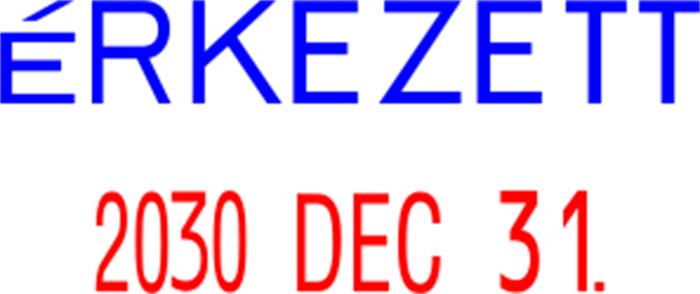 Dátumbélyegző, COLOP "S 160/L", Érkezett