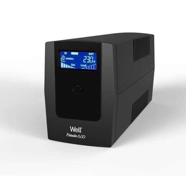 Well UPS-LINT-PALADIN650-WL szünetmentes tápegység 390W-650VA fekete  