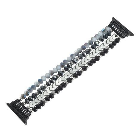 Mybandz 56700 APPLE WATCH GYÖNGYÖS FÉM ÓRASZÍJ-FEKETE /40/41 ÉS 42 MM
