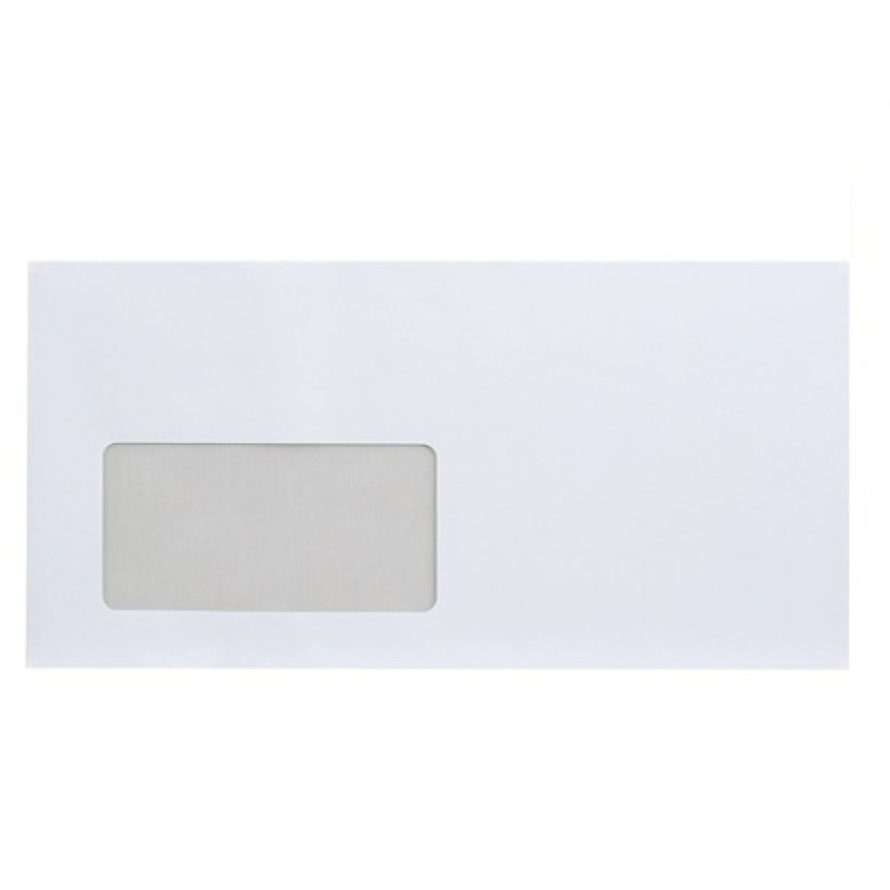 Bluering Boríték LA4 szilikonos bélésnyomott bal ablak 45x90mm 110×220mm B20A15  fehér