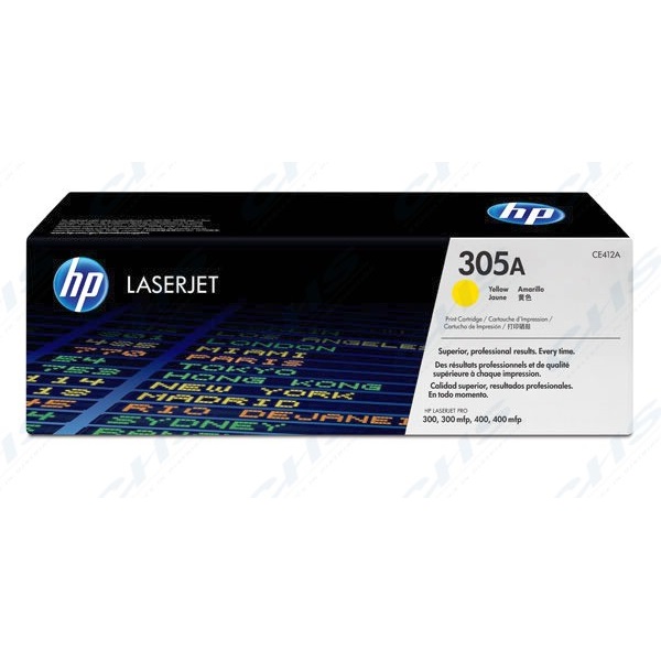 HP CE412A  (305A) Sárga eredeti toner