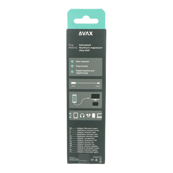  AVAX AD605 CONNECT+ Type C 3.1-Display port 1.2 adapter