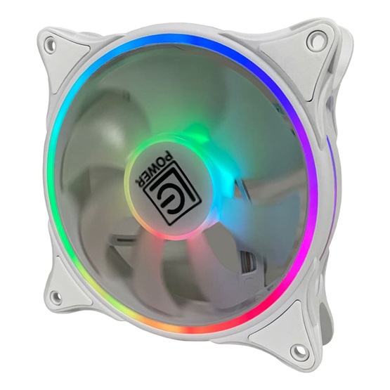  LC Power LC-CF-120-ARGB-W Hűtő ventilátor Fehér