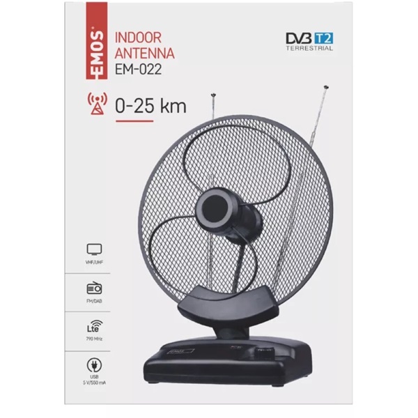 Emos EM-022 univerzális beltéri antenna (J0678)