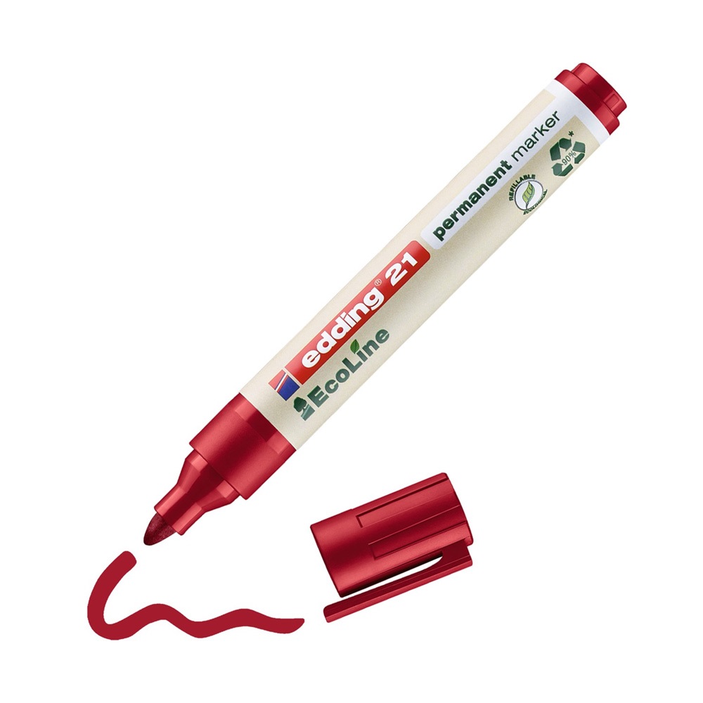 Edding Alkoholos marker 1,5-3mm,  21 EcoLine piros (4-21002)