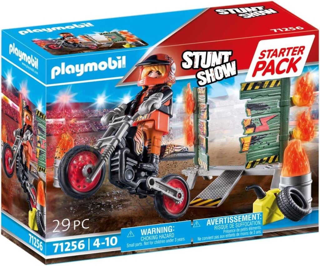 Playmobil Starter Pack - Kaszkadőr motorral és tüzeskarikával