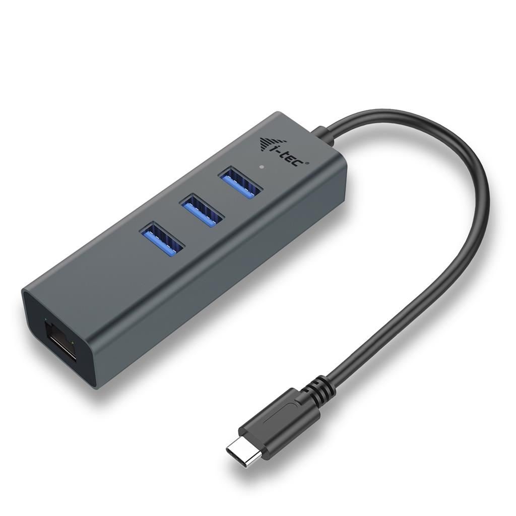 i-tec  C31METALG3HUB USB C Metal 3 portos HUB Gigabit Ethernet