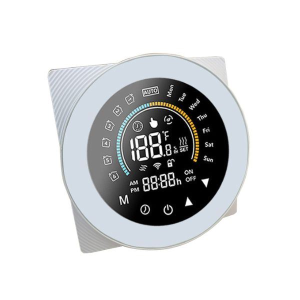 SmartWise WiFi-s okos termosztát COLOR ‘B’ típus (16A) színes kijelző fehér (SMW-TER-BW-COL)