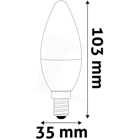 Avide ABC14CW-6.5W LED CANDLE IZZÓ 6.5W E14 CW 6400K Avide ABC14CW-6.5W LED CANDLE IZZÓ 6.5W E14 CW 6400K