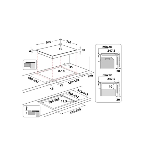 Whirlpool WTX6019DCF Beépíthető indukciós főzőlap