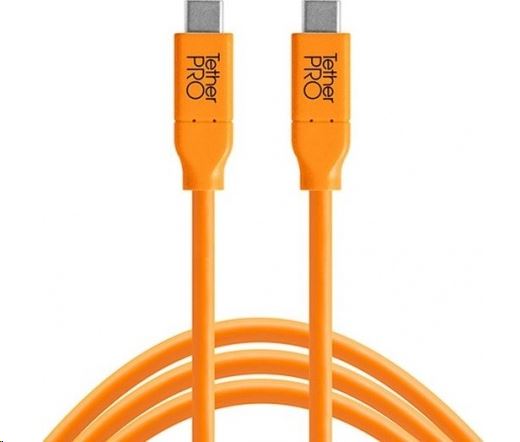 Tether Tools TetherPro USB-C -> USB-C 4.6m kábel narancssárga (CUC15-ORG) Tether Tools TetherPro USB-C -> USB-C 4.6m kábel narancssárga (CUC15-ORG)
