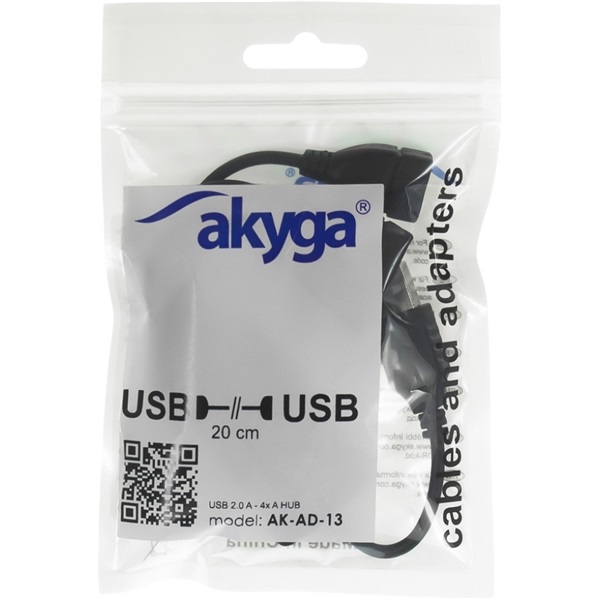 Akyga AK-AD-13 4 portos USB 2.0 HUB Akyga AK-AD-13 4 portos USB 2.0 HUB