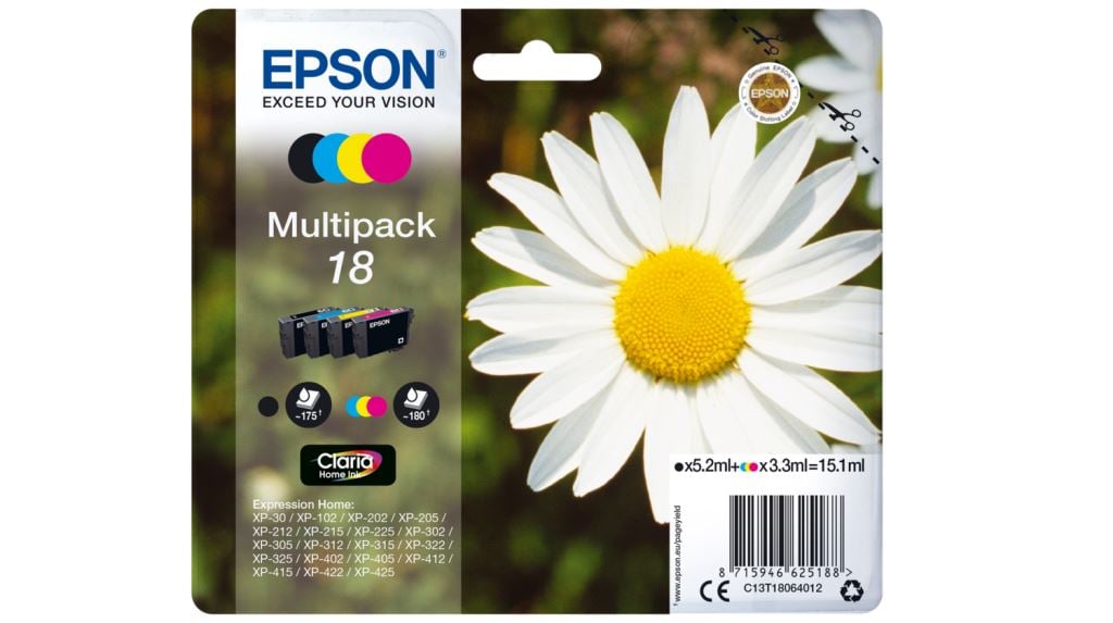 Epson Claria Home négyszínű tintakészlet (C13T18064012) Epson Claria Home négyszínű tintakészlet (C13T18064012)