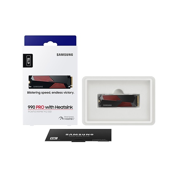 Samsung 4TB M.2 2280 NVMe 990 Pro with Heatsink SSD