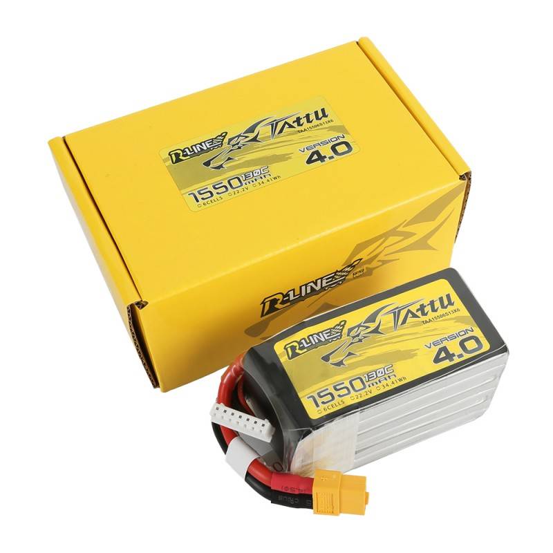 Tattu R-Line 4.0 1550mAh 22.2V 130C 6S1P XT60 akkumulátor Tattu R-Line 4.0 1550mAh 22.2V 130C 6S1P XT60 akkumulátor