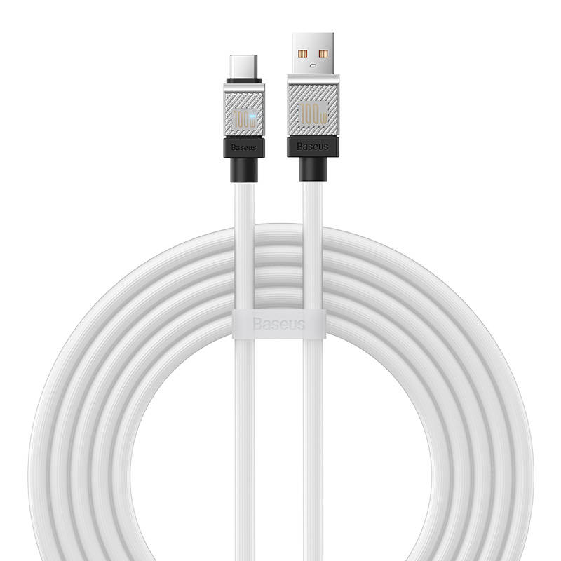 Cable USB do USB-C Baseus CoolPlay 100W 2m (white)