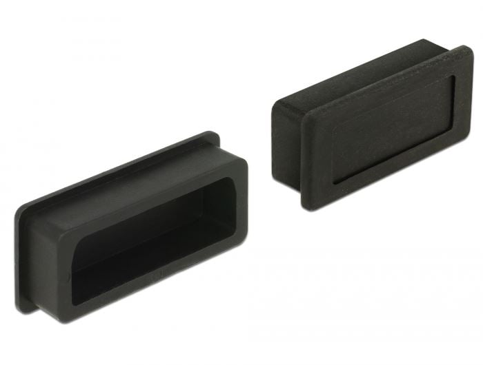 Delock DVI anya csatlakozóvédő 10db fekete (60160)
