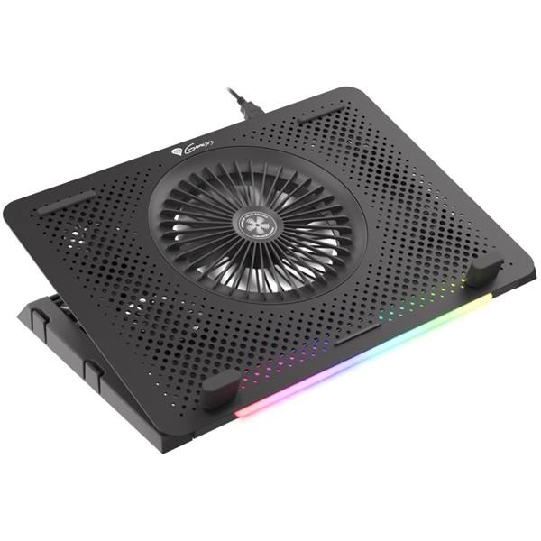 Natec Genesis Oxid 450 RGB 15.6"-17.3" Notebook hűtő fekete (NHG-1678)