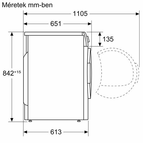 Bosch WQB245A0BY SZÁRÍTÓGÉP HŐSZIVATTYÚS KONDENZÁCIÓS
