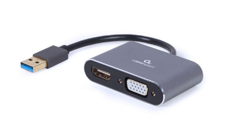Gembird Cablexpert USB 3.0 --> HDMI + VGA adapter (A-USB3-HDMIVGA-01) Gembird Cablexpert USB 3.0 --> HDMI + VGA adapter (A-USB3-HDMIVGA-01)