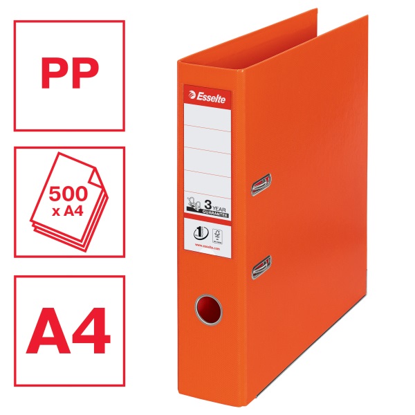 Esselte Standard A4 7,5cm narancssárga iratrendező