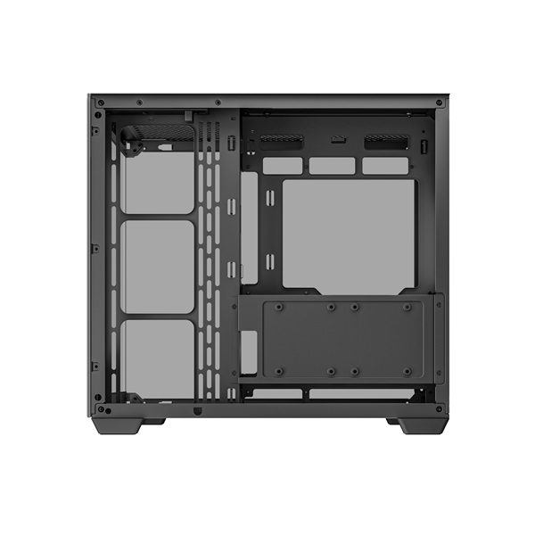 DeepCool CG530  Fekete  ablakos  venti nélkül  BTF ATX   Számítógépház   
