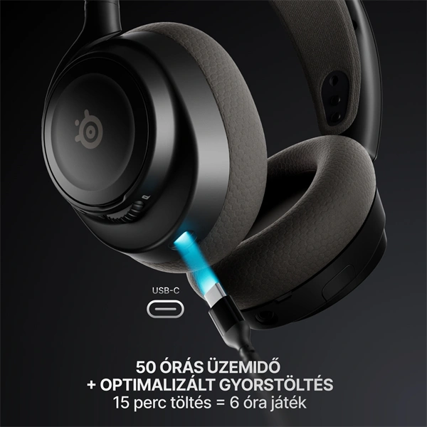 Steelseries Arctis Nova 7 Gen 2 Wireless Bluetooth Gaming Headset Fekete