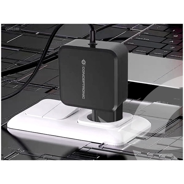 Conceptronic  OZUL04BE USB-C  67W 3,3-21V 1,8m Univerzális Töltő adapter Fekete  