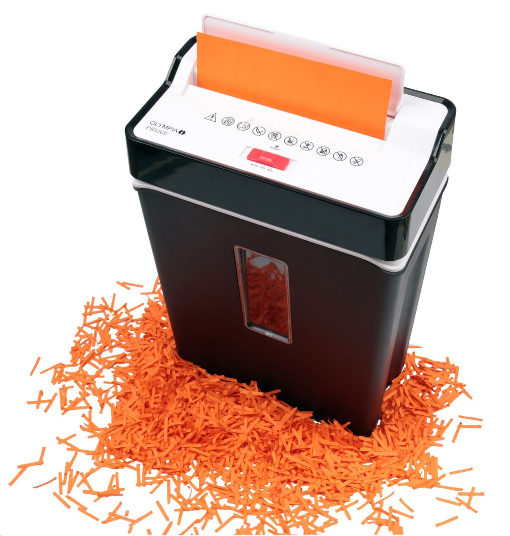 Olympia PS 53 CC iratmegsemmisítő fekete