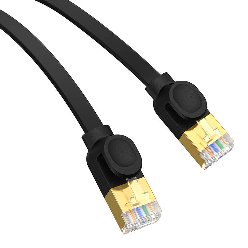 Baseus Cat 7 UTP Ethernet RJ45 Cable Flat 1 m black