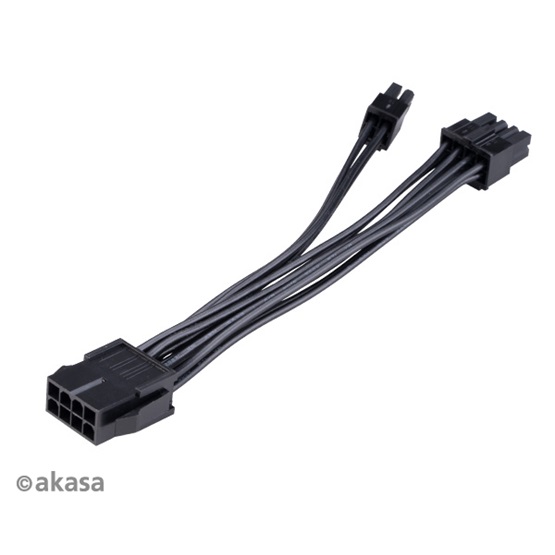 Akasa 8-Pin to 8+4 pin adapter 15 cm AK-CBPW22-15 kábel Akasa 8-Pin to 8+4 pin adapter 15 cm AK-CBPW22-15 kábel