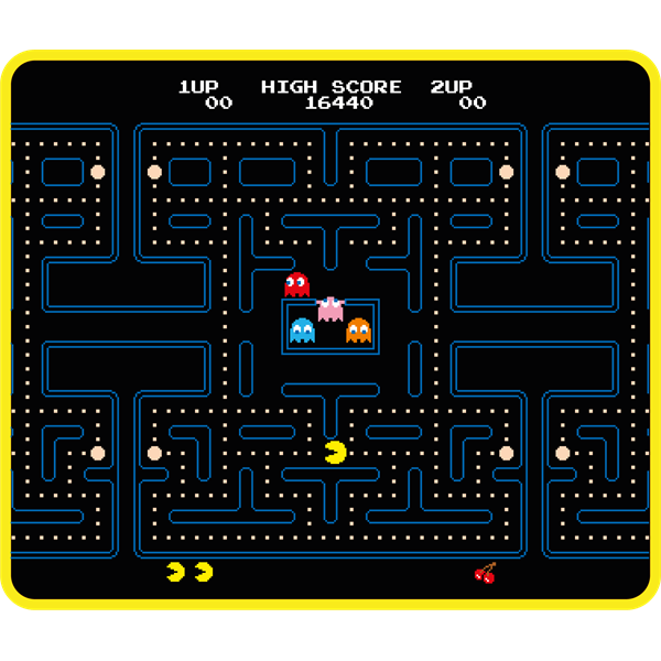 KONIX - PAC-MAN Gaming Egérpad 49x49x275mm, Mintás