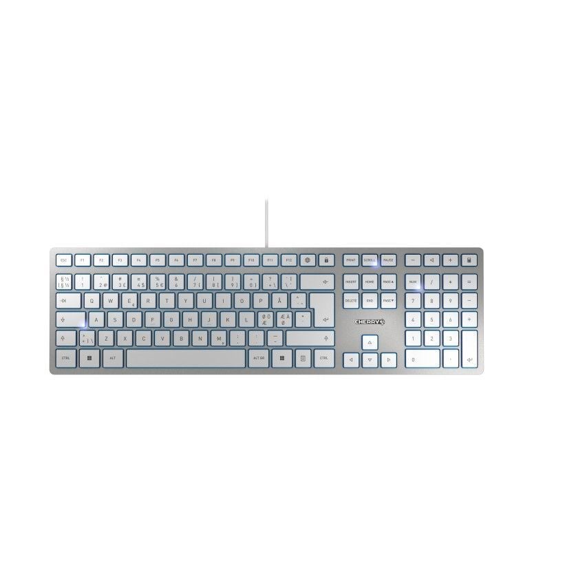 Cherry KC 6000 Slim Pan-Nordic billentyűzet ezüst-fehér (JK-1600PN-1) Cherry KC 6000 Slim Pan-Nordic billentyűzet ezüst-fehér (JK-1600PN-1)