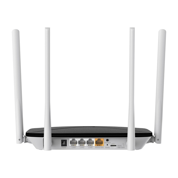 MERCUSYS  MB135-4G AC1200 1xWAN/LAN(100Mbps) +3xLAN(100Mpbs)  3G/4G Modem + Wireless Router