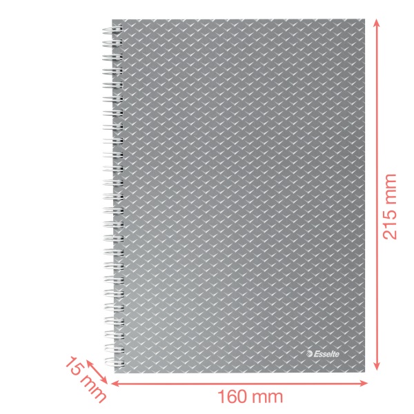 Esselte ColourBreeze A5 kockás zöld spirálfüzet