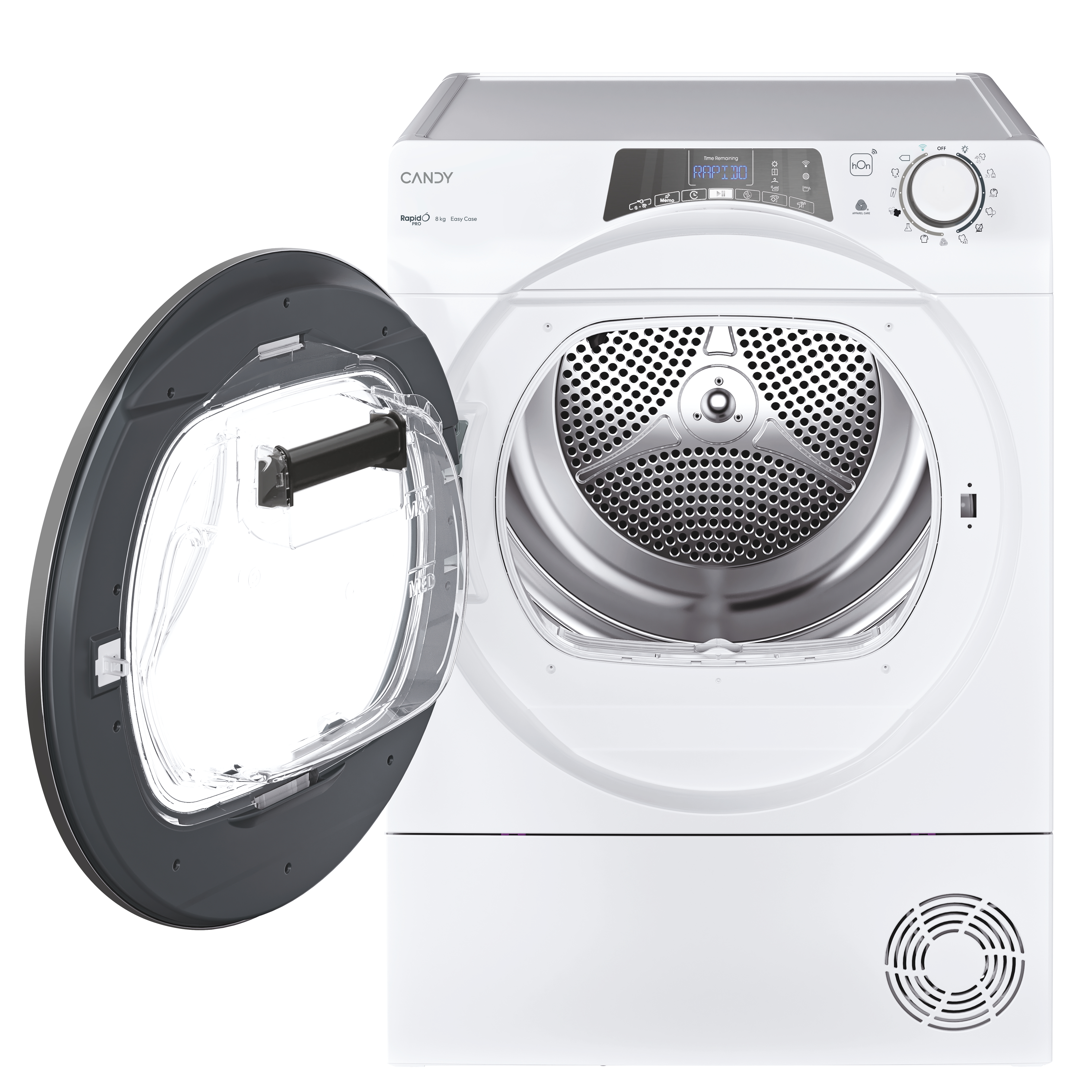 Candy RPE H8A2TRE-S Hőszivattyús szárítógép – 8 Kg, B Energiaosztály, Snap&Dry, hOn applikáció, Genius cycle Candy RPE H8A2TRE-S Hőszivattyús szárítógép – 8 Kg, B Energiaosztály, Snap&Dry, hOn applikáció, Genius cycle