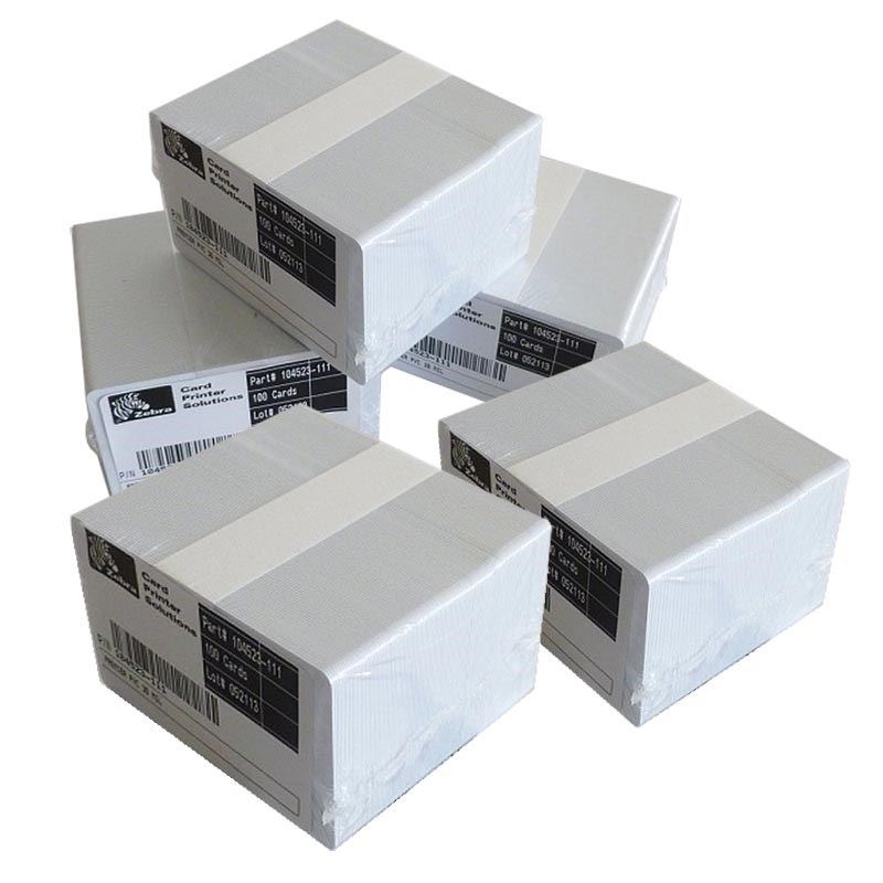 Zebra Premier Card PVC üres fehér 500db (104523-111) Zebra Premier Card PVC üres fehér 500db (104523-111)