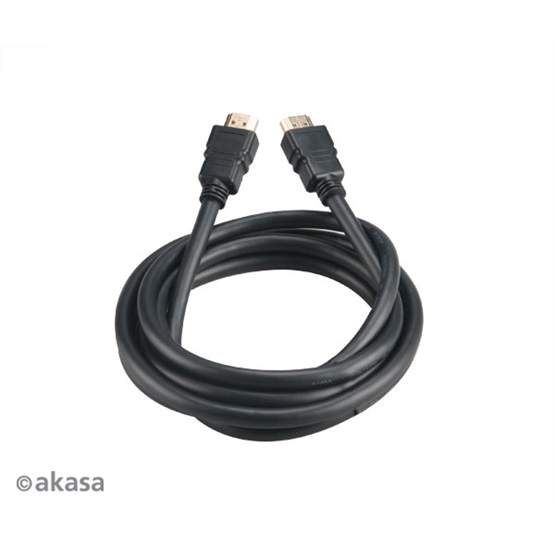  Akasa AK-CBHD17-20BK High Speed Ethernettel  2m  HDMI kábel 