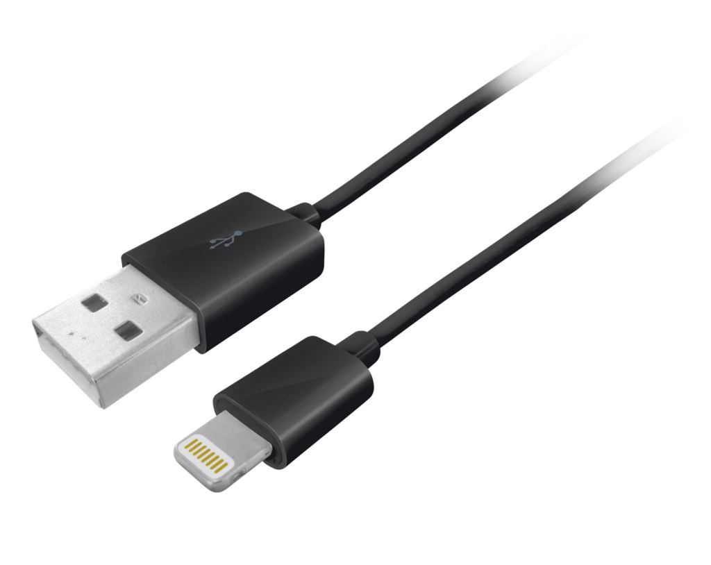 Trust 19168 Lightning-USB kábel 2m fekete Trust 19168 Lightning-USB kábel 2m fekete