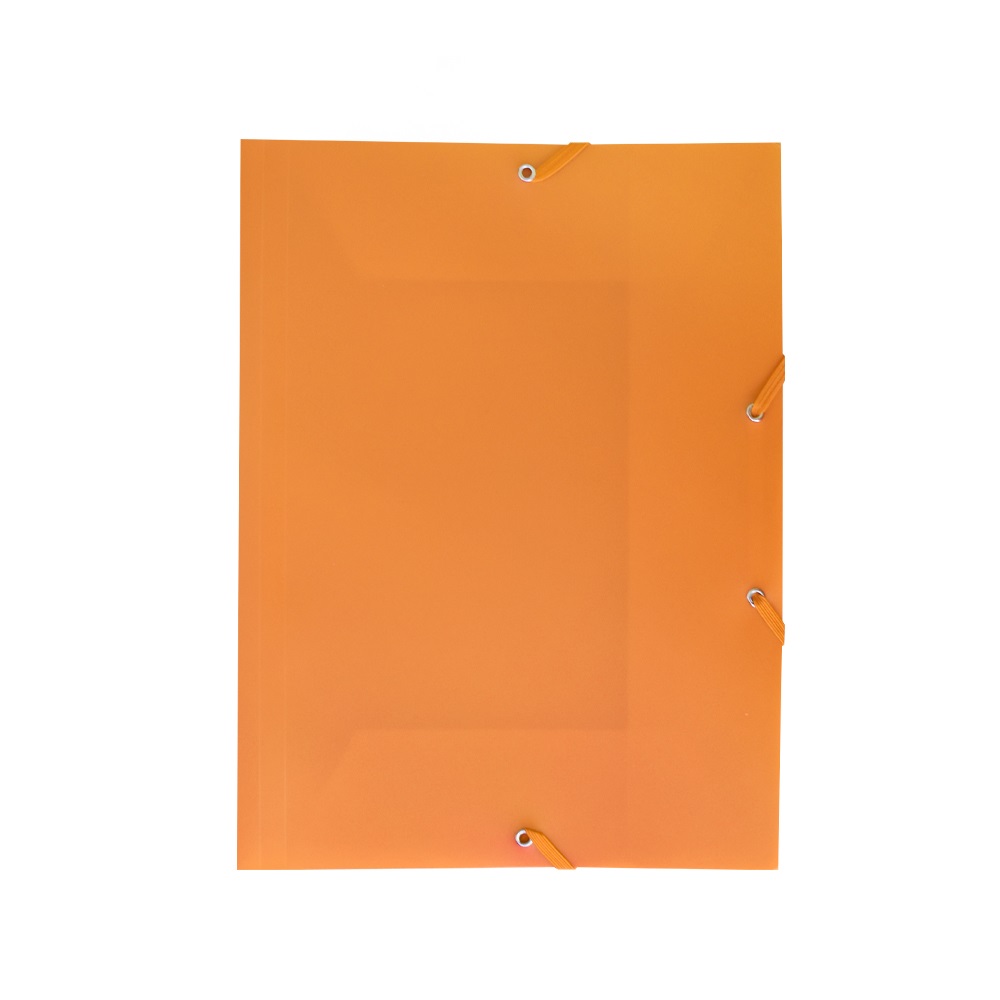 Bluering Gumis mappa A4, műanyag  narancssárga (JJ40941A4-1)