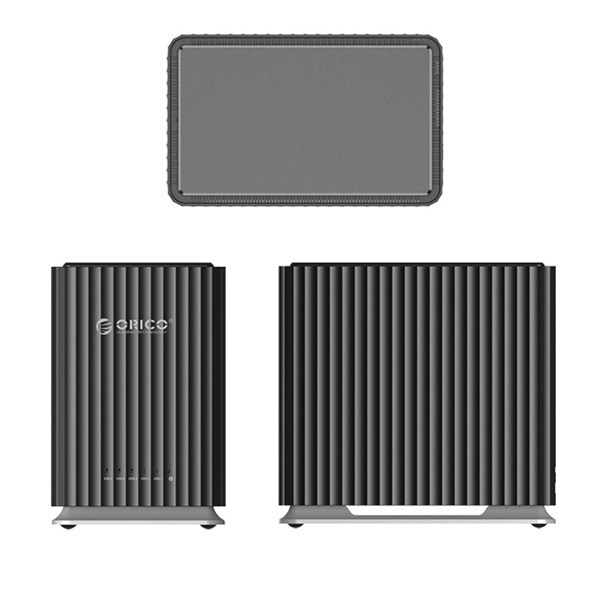 Orico DAS 9758C3-V1-EU-BK 4x 2,5/3,5 HDD/SSD USB-A/C Fekete 