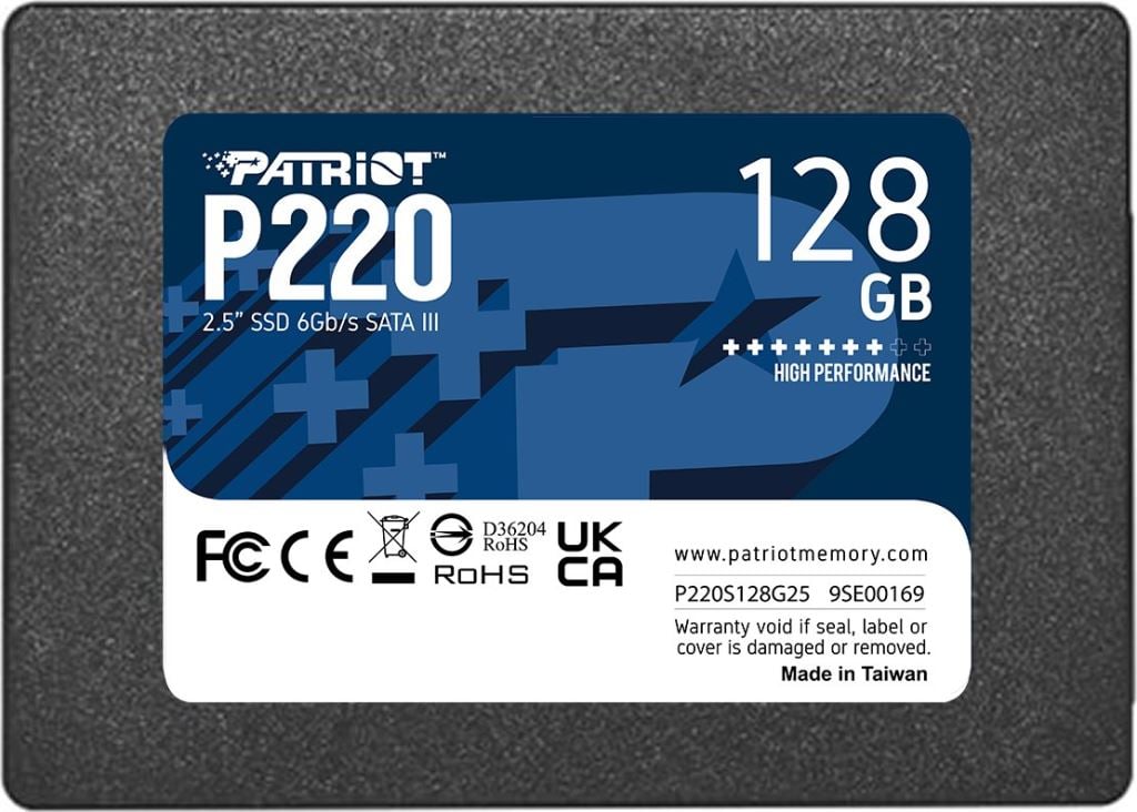 128GB Patriot 2,5" P220 SSD meghajtó (P220S128G25)